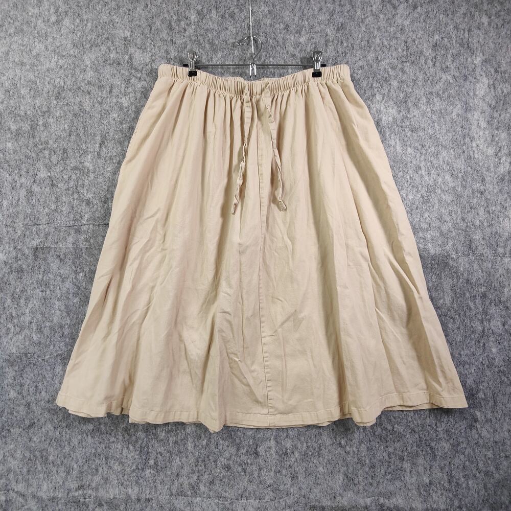 Minimalist Preppy Comfort Woman Within Plus-size Timeless Versatile Midi Skirt